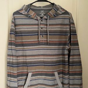 George Stripe Pullover French Terry Hoodie